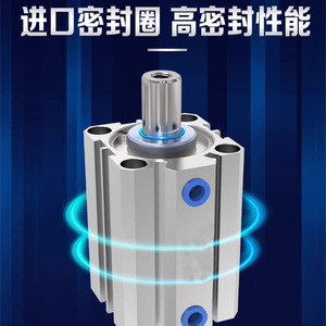 <b>Miniature</b> Pneumatic Cylinder SDA20 25 30 32 10 15 50 With Magnet Aluminum Body Thin Type - Product Image 3