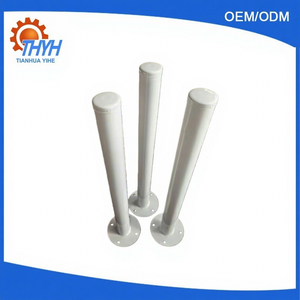 Ограждающий столбик из углеродистой стали с сертификатом ISO 9001, с белым порошковым покрытием, производство Шаньдун - Product Image 1