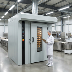 Nouvelles Innovations Produit Fournisseur d'Or Chine Bon <span class=keywords><strong>Prix</strong></span> <span class=keywords><strong>Four</strong></span> Rotatif à Pain Italie Isa 32 16 Plateaux pour Ligne de Production Alimentaire de Boulangerie - Product Image 1
