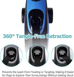 2024 Top Seller Custom Logo Adjustable Automatic Retractable Nylon <b>Dog</b> <b>Leash</b> 3m/5M Wholesale All Seasons Lightweight - Product Image 4