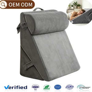 Custom Neck Support Lumbar Function Triangle <strong>Memory</strong> <strong>Foam</strong> Back Support Ergonomic Reading Wedge Throw Pillow Cushion Manufacturer - Product Image 1