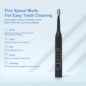 Electric <b>Toothbrush</b> CH-926 Rechargeable Sonic <b>With</b> 8 Brush Heads And Travel <b>Case</b> For Couples - Product Image 2
