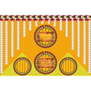 Bannière d'événement culturel imprimée numériquement multicolore 5x8 pieds pour mariage, festival, toile de fond de scène, décoration et affichage vibrants - Product Image 2