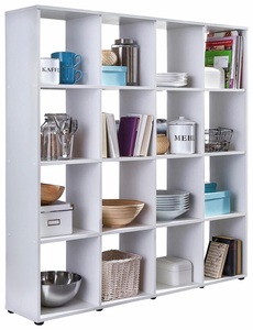 Chất lượng cao 4-Tier mở Cube Antique thiết kế lưu trữ bằng gỗ tường kệ sách hiển thị kệ cho phòng khách - Product Image 5