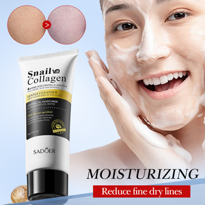 Set de Cuidado Facial Coreano de Marca Privada OEM SADOER, Productos de Belleza Antienvejecimiento con Colágeno de Caracol, Caja de Regalo con Crema Limpiadora - Product Image 4