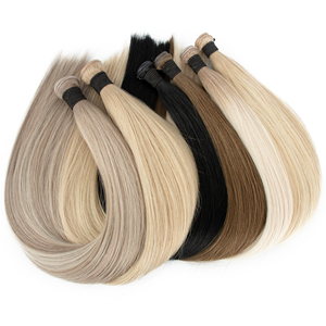 Russian 100% Human Hair Hand Tied Weft Thick Ends Can Be Cut Invisible Genius Weft Hair Extension