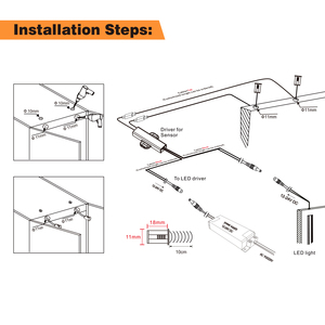 24V Wardrobe Hand Ir <strong>Sensor</strong> Switch 12V Smart Door <strong>Sensor</strong> For Closet Light Board Cabinet Led Lights - Product Image 5