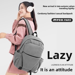 2025, mochilas escolares de verano de lujo con estilo para mujer, mochila de viaje deportiva con cremallera impermeable ligera, logotipo personalizado 20-35L - Product Image 2