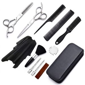 Ensemble de ciseaux professionnels pour cheveux, 12 pièces, acier inoxydable 4CR, ciseaux de coupe et d'éclaircissement pour cheveux, kit de coiffeur - Product Image 1