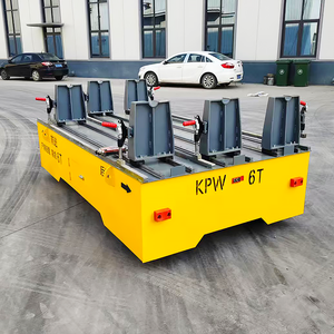 Nieuwe spoorloze elektrische vlakke wagen voor zwaar materiaaltransport, capaciteit 1-100t, werkplaats- en fabrieksuitrusting met draadloze afstandsbediening - Product Image 4