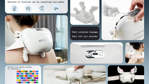 <span class=keywords><strong>2025</strong></span> Hot Sale Elektrisches Nacken massage gerät mit beruhigender Wärme Intelligentes Shiatsu-Nacken massage gerät - Product Image 2