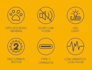 LILIPRO Moulin à ongles électrique à faible bruit pour animaux de compagnie 3 vitesses pour chat et <span class=keywords><strong>chien</strong></span> avec lumière LED et autre écran d'affichage - Product Image 6