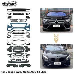 Kit carrosserie PP pour <span class=keywords><strong>Mercedes</strong></span> Benz Classe <span class=keywords><strong>S</strong></span> Coupé W217, style <span class=keywords><strong>AMG</strong></span> <span class=keywords><strong>63</strong></span>, comprenant pare-chocs avant et arrière, et calandre. - Product Image 1