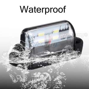 4 pièces, 12V 24V, 4 LED, éclairage de plaque d'immatriculation de voiture, camion, lampe arrière, feu arrière pour remorque, bateau, camping-car - Product Image 4
