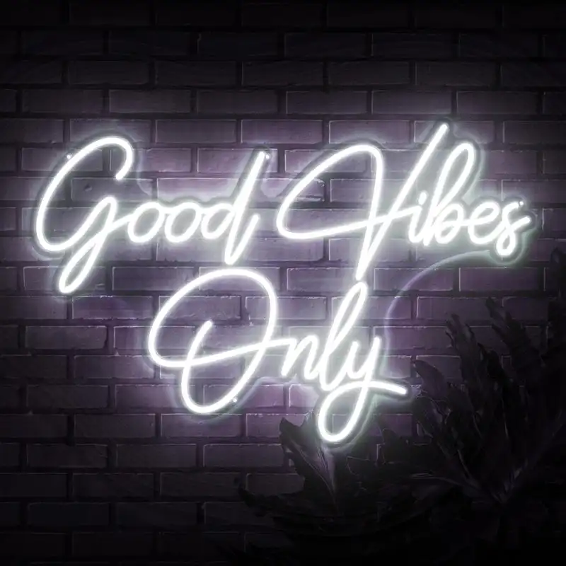 GOOD VIBES ONLY NEON SIGN Drop Shipping Custom Neon Light Sign