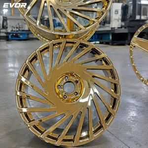 EVOR 휠즈 컨케이브 림 24인치 센터 골드 단조 루치 - Product Image 5