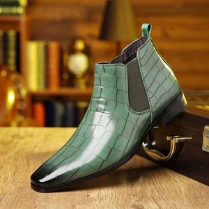 Dropshipping Products 2026 Chelsea Boots Men's Leather Boots <b>Pointed</b> <b>Toe</b> Boots - Product Image 4