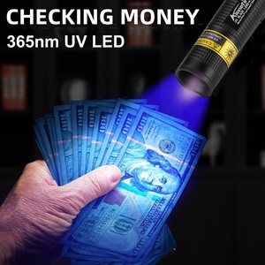 Mini 365nm Led Black Light <strong>UV</strong> <strong>Flashlight</strong> Usb Rechargeable Nail Lamp Pet Stain Leakage Marker Ore Money Scorpion Detection Lamp - Product Image 4