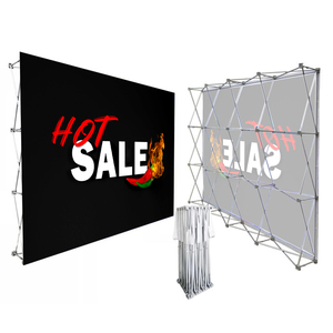 Expositor de aluminio personalizado para ferias comerciales, telón de fondo, stand, expositor de pared con logotipo, marco para eventos y conferencias, <span class=keywords><strong>banner</strong></span> DF - Product Image 5