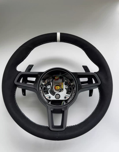Volante de Alta Calidad Compatible con <span class=keywords><strong>Porsche</strong></span> Panamera Cayenne <span class=keywords><strong>Macan</strong></span> 718 Boxster, Nuevo y Mejorado, Accesorios Interiores para Automóvil - Product Image 3