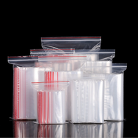 Sacs Ziplock en PE personnalisés avec logo imprimé, résistants à l'humidité, avec fermeture éclair transparente pour l'emballage alimentaire
