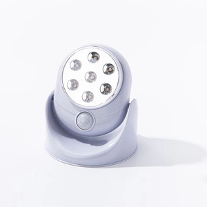 Lámpara de Pared Infrarroja Automática con Sensor de Movimiento de 360 Grados, 7 LED Inalámbricos, Luz Nocturna Ultrabrillante - Product Image 1