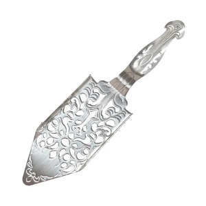 Nouveau Design personnalisé LOGO couleur argent clair métal acier inoxydable passoire à barre creuse <span class=keywords><strong>Absinthe</strong></span> <span class=keywords><strong>cuillère</strong></span> - Product Image 1