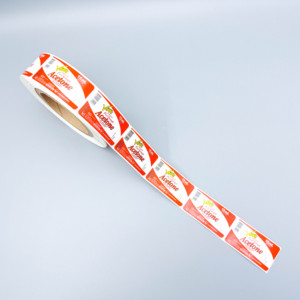 Autocollant de logo d'entreprise en vinyle adhésif imperméable de forme personnalisée <span class=keywords><strong>étiquette</strong></span>s d'<span class=keywords><strong>emballage</strong></span> <span class=keywords><strong>alimentaire</strong></span> holographiques imprimées UV scellage de marque personnalisé - Product Image 3