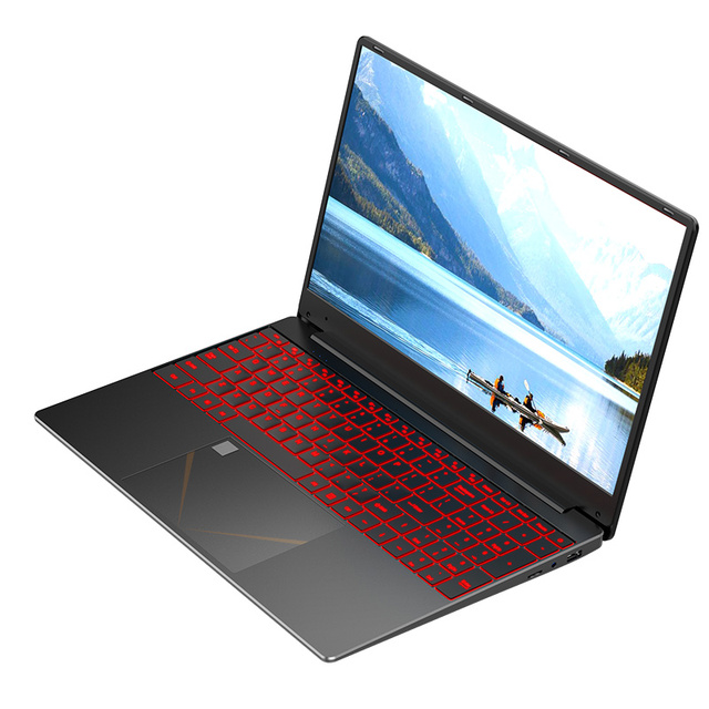 The New 15.6-inch Laptop Comes with a Black Fingerprint Scanner Built-in Camera 16GB DDR4 Memory +SSD 128GB, 256GB, 512GB Option