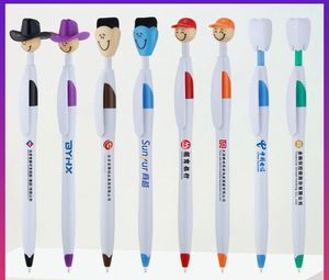 ปากกาลูกลื่นหลายสีลายการ์ตูนสร้างสรรค์แบบกดอัตโนมัติสำหรับนักเรียนประถม  ปากกาพลาสติกยิ้มแย้ม  สำหรับแจกเป็นของขวัญ - Product Image 3