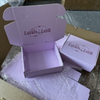 Boîte en papier rose personnalisée pour le maquillage, boîte en carton ondulé et boîte d'expédition
