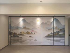 KHÁCH SẠN tiệc hội trường trà Nhà hàng có thể tùy chỉnh Thiết kế túi cứng Túi mềm treo hoạt động phân vùng tường - Product Image 1