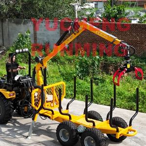 Petit tracteur <span class=keywords><strong>remorque</strong></span> forestière <span class=keywords><strong>remorque</strong></span> à bois avec <span class=keywords><strong>grue</strong></span> avec <span class=keywords><strong>grue</strong></span> forestière de 4.2m - Product Image 2