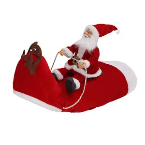 ชุดซานต้าสำหรับสุนัข,ชุดขี่สำหรับคริสมาสต์เสื้อผ้าสัตว์เลี้ยงเสื้อโค้ทมีฮู้ดสำหรับฤดูหนาว
