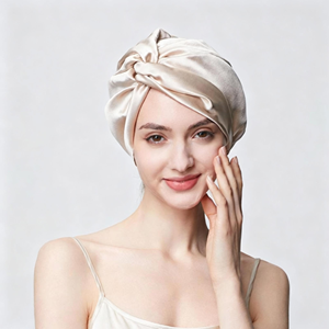 Set Regalo Cappello da Notte in Seta di Gelso Pura al 100% di Lusso 16/19/22 MM con Fascia Elastica Larga e Maschera per Occhi per la Cura dei <span class=keywords><strong>Capelli</strong></span> Notturna da Donna - Product Image 3