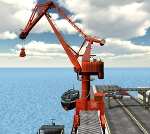 Werkseitiges sonder angebot 20-Tonnen-Portalkran mit 30-mm-Ausleger und Q-Type-Greifer, ausgestattet mit Core-SPS-Komponenten - Product Image 4