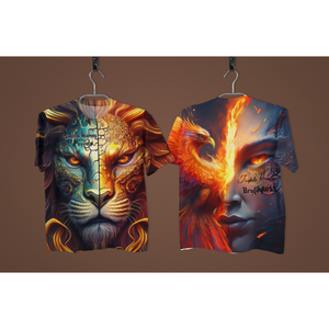 T-shirt da uomo Mythical Majesty: design elegante e maestoso per gentiluomini attenti alla moda - Product Image 4