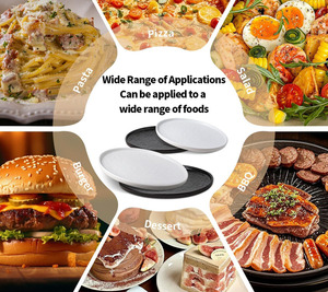 Texture de roche populaire restauration vaisselle salade steak plats de service assiettes ensemble dîner assiettes en céramique avec bord - Product Image 3