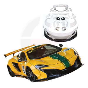 Kit de Carrocería Ancha para Automóvil, <span class=keywords><strong>Precio</strong></span> de Fábrica, para <span class=keywords><strong>Mclaren</strong></span> MP4-12C 650S, Estilo LB, Fibra de Vidrio, Parachoques Delantero y Trasero, Faldones Laterales, Alerón - Product Image 1