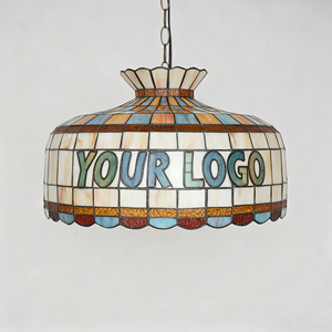 Factory Custom PIZZA Restaurant HUT <strong>Vintage</strong> Round/Square OEM Stained <strong>Glass</strong> <strong>Lamp</strong> <strong>Shades</strong> for Table <strong>Lamp</strong> Pendant <strong>Lamp</strong> Decor <strong>Shade</strong> - Product Image 3
