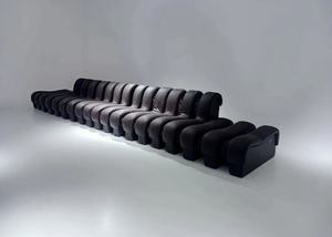 أريكة على شكل ثعبان مخصصة مباشرة من المصنع، تصميم فريد لأريكة سرير مريحة لغرفة المعيشة وغرفة النوم والمكتب والمنزل والفنادق والقاعات - Product Image 5