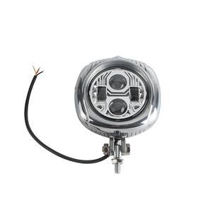 Phare de moto LED rétro étanche IP67 pour <span class=keywords><strong>Harley</strong></span> Honda Yamaha Suzuki | 40W 2800LM feux de route - Product Image 1