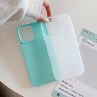 Étui de téléphone en TPU+PC antichoc de couleur unie pour 17 Pro Max/16e/15/14/13/12/11 Plus/SE