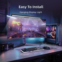 Lampe de bureau LED à intensité variable alimentée par USB, avec abat-jour en plastique, protection des yeux pour écran d'ordinateur