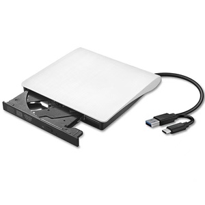 USB 3.0 Type-C External Superdrive DVD RW Drive Burner CD and DVD RW Disc Duplicator Compatible with Mac for Optical Drives
