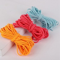 Cordón elástico trenzado de cinco colores, cuerda para colgar bolsos, llavero, paraguas, hecho a mano, de poliéster, a la moda, para teléfono