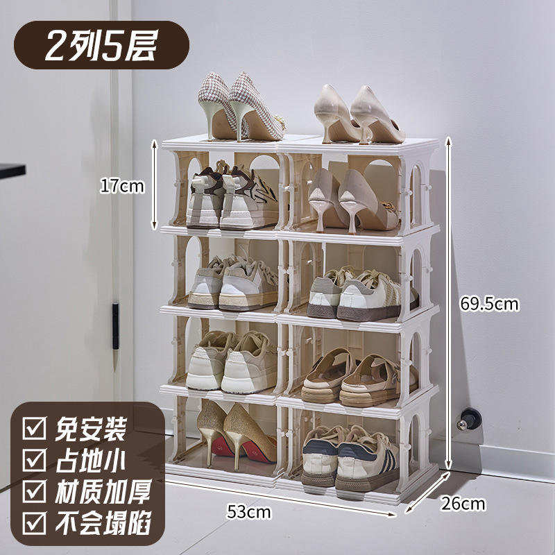 Double rangée, cinq couches