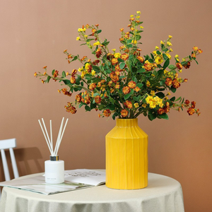 Simulazione fiore rosa Bouquet da salotto decorazione floreale fiori finti fiori composizione rosa Multiflora - Product Image 2