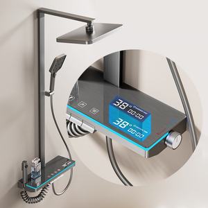 Nuevo Sistema de Ducha Inteligente con Pantalla Digital, Ducha de Cuerpo Completo con Efecto Lluvia, Estilo Piano, Juego de Ducha con una Sola Manija, Pulido Suave - Product Image 4