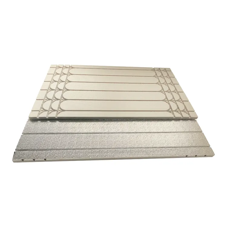 High Density 700kpa floor heating underlay EPS/XPS Foam Board with 0.3mm Aluminum Foil